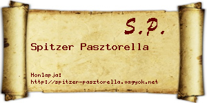Spitzer Pasztorella névjegykártya
